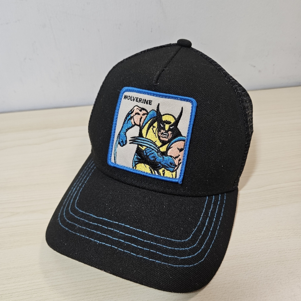 Lids Exclusive Marvel Wolverine Retro A-Frame Patch Trucker Snapback Hat